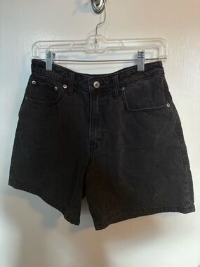 Abercrombie & Fitch Black High-Rise Jean Shorts